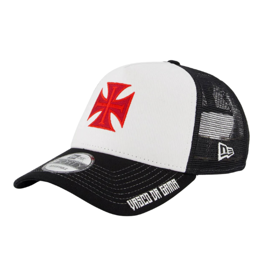 Boné New Era CRVG Trucker 940 Branco e Preto