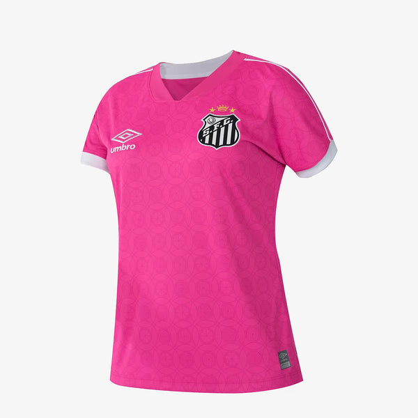 Camisa Feminina Umbro Santos Outubro Rosa 2023/24